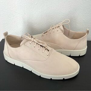 EUC ECCO Bella Cream Leather Lace-Up Comfort Shoes Sneakers